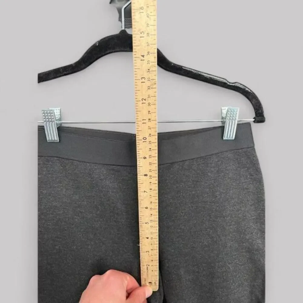 J. Crew Pants Womens Sz 4 Gray Ponte Legging‎ Pixie Ponte Exposed Zip Back 31090